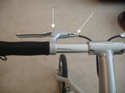 bike brake cable detached